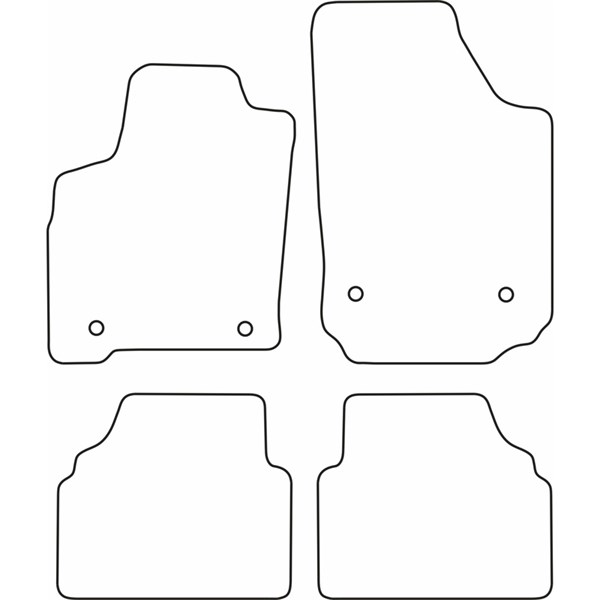 Textilmatta, kupé, Fram och bak Autostyle TM OP522 AutoStyle Textilmatta, kupé, Fram och bak Autostyle TM OP522 AutoStyle