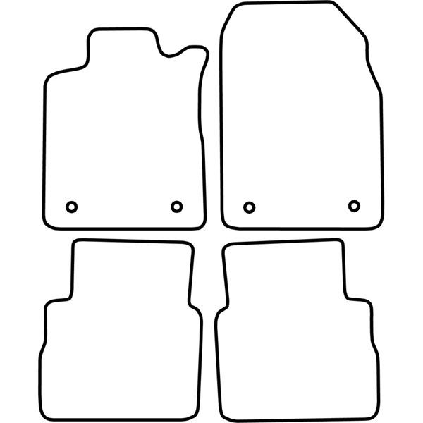 Textilmatta, kupé, Fram och bak Autostyle TM OP523 AutoStyle Textilmatta, kupé, Fram och bak Autostyle TM OP523 AutoStyle