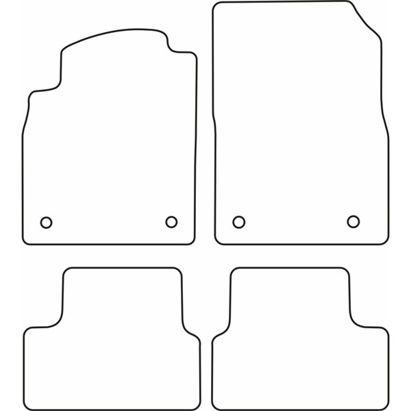 Textilmatta, kupé, Fram och bak Autostyle TM OP537 AutoStyle Textilmatta, kupé, Fram och bak Autostyle TM OP537 AutoStyle