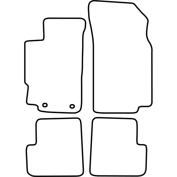 Textilmatta, kupé, Fram och bak Autostyle TM PE509 AutoStyle