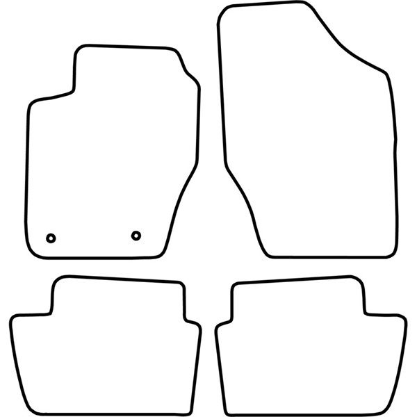 Textilmatta, kupé, Fram och bak Autostyle TM PE514 AutoStyle