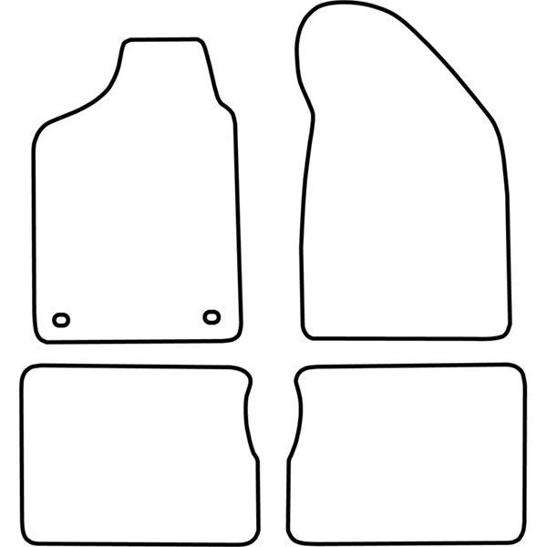 Textilmatta, kupé, Fram och bak Autostyle TM RE504 AutoStyle