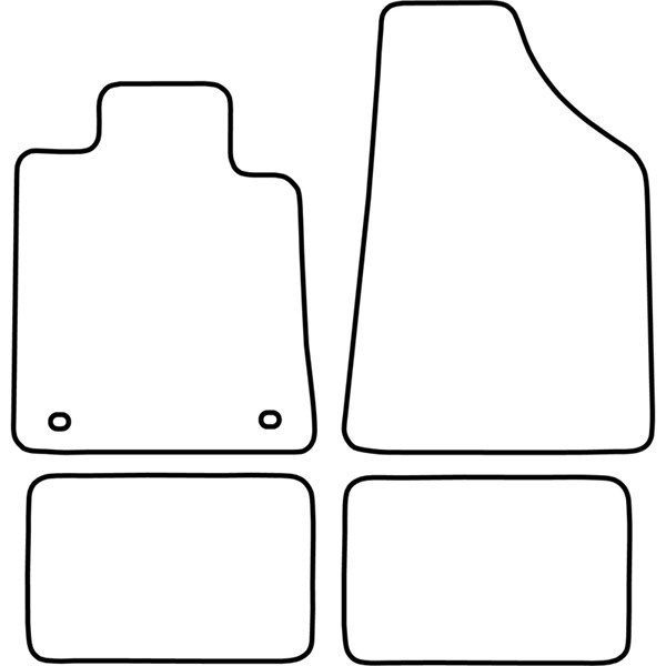 Textilmatta, kupé, Fram och bak Autostyle TM RE514 AutoStyle