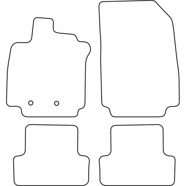 Textilmatta, kupé, Fram och bak Autostyle TM RE530 AutoStyle