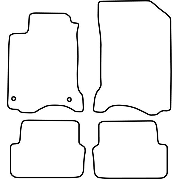 Textilmatta, kupé, Fram och bak Autostyle TM RE532 AutoStyle