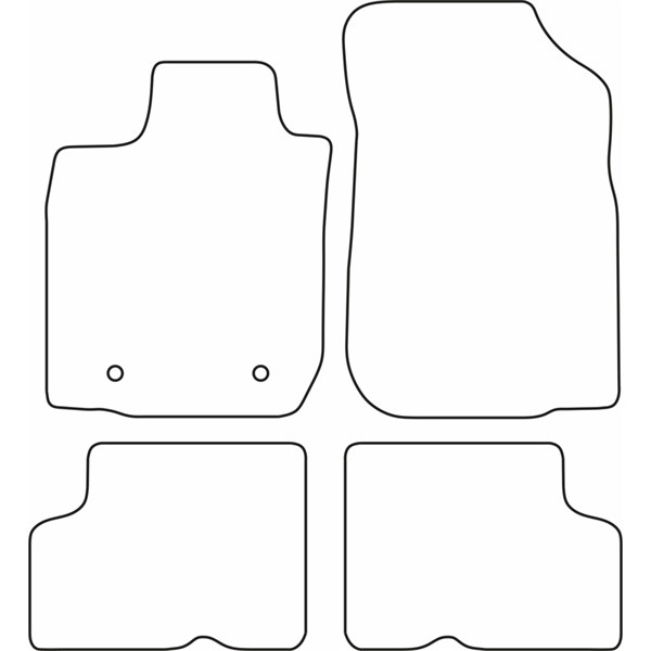 Textilmatta, kupé, Fram och bak Autostyle TM RE534 AutoStyle