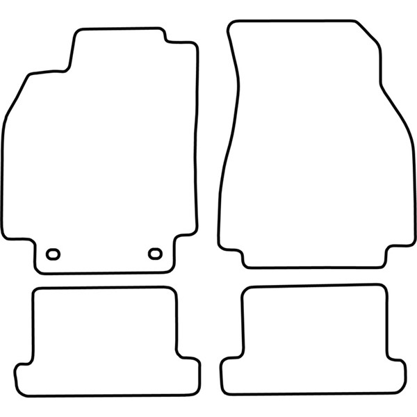 Textilmatta, kupé, Fram och bak Autostyle TM RE540 AutoStyle