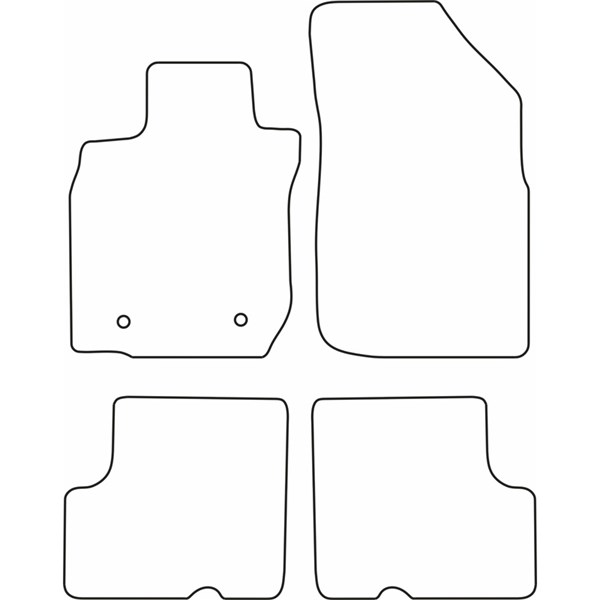 Textilmatta, kupé, Fram och bak Autostyle TM RE541 AutoStyle