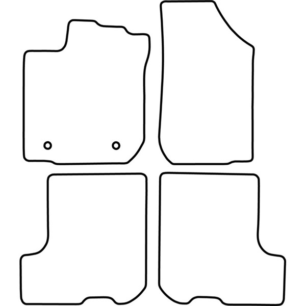 Textilmatta, kupé, Fram och bak Autostyle TM RE549 AutoStyle