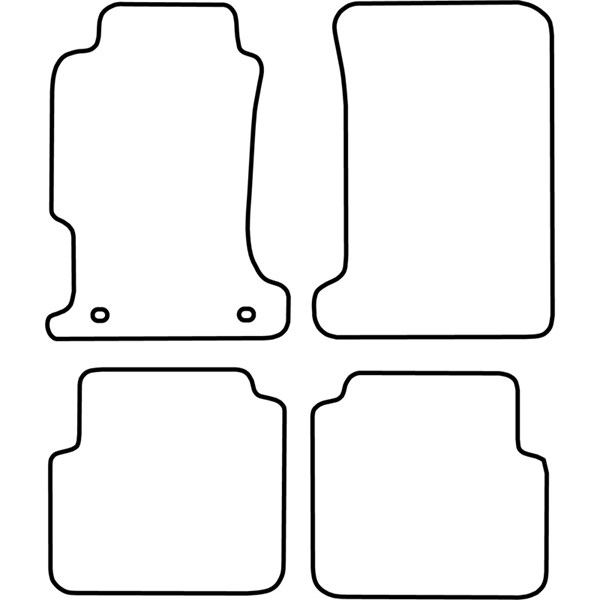 Textilmatta, kupé, Fram och bak Autostyle TM RO503 AutoStyle