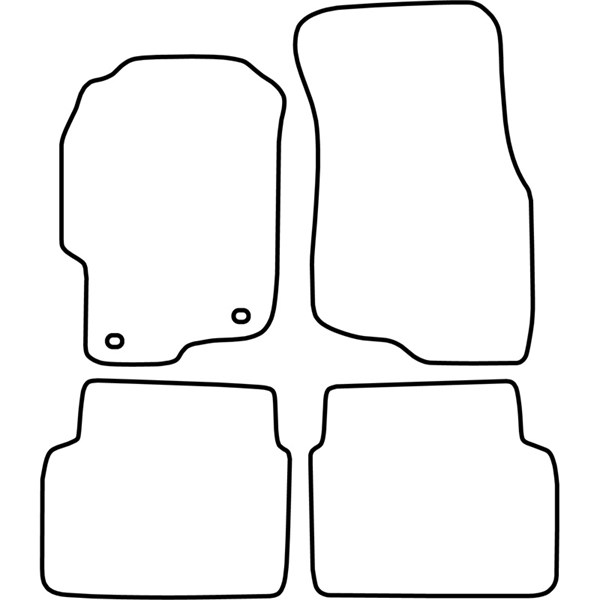 Textilmatta, kupé, Fram och bak Autostyle TM RO508 AutoStyle