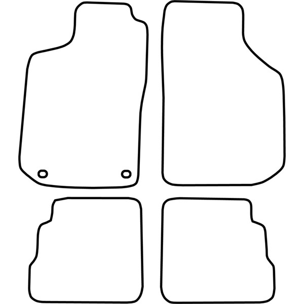 Textilmatta, kupé, Fram och bak Autostyle TM SA504 AutoStyle
