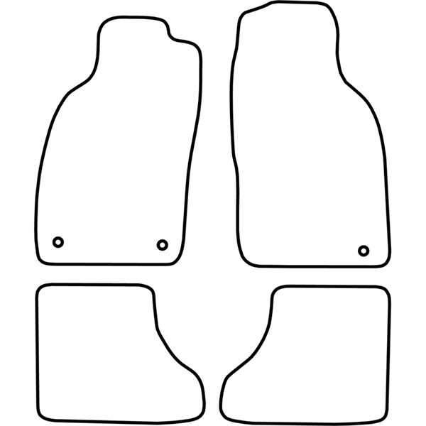 Textilmatta, kupé, Fram och bak Autostyle TM SA506 AutoStyle