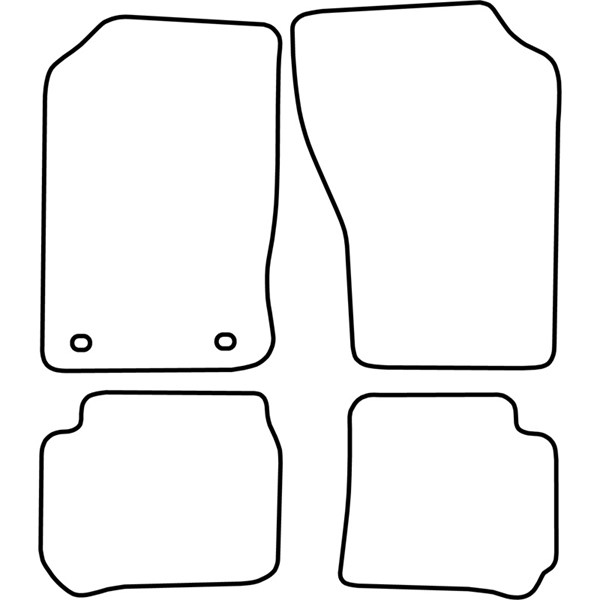 Textilmatta, kupé, Fram och bak Autostyle TM SB503 AutoStyle