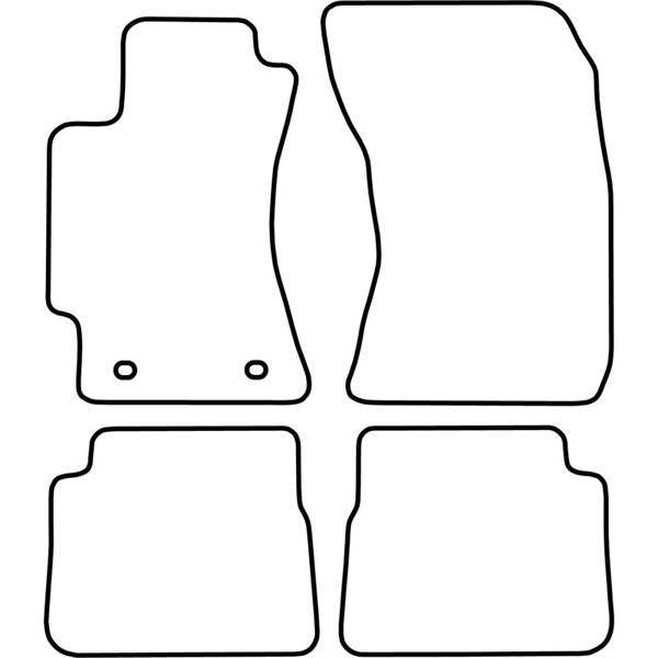 Textilmatta, kupé, Fram och bak Autostyle TM SB517 AutoStyle