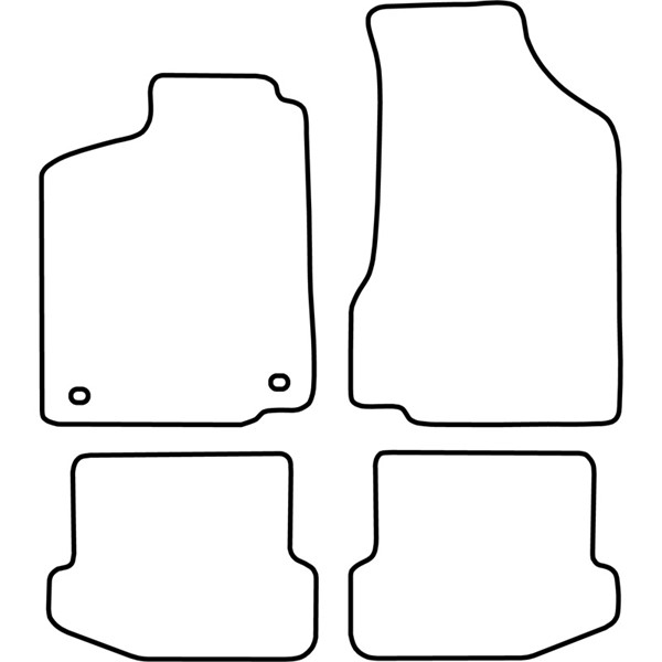 Textilmatta, kupé, Fram och bak Autostyle TM SE500 AutoStyle
