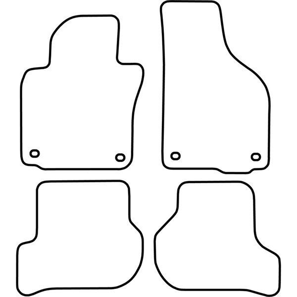 Textilmatta, kupé, Fram och bak Autostyle TM SK505 AutoStyle