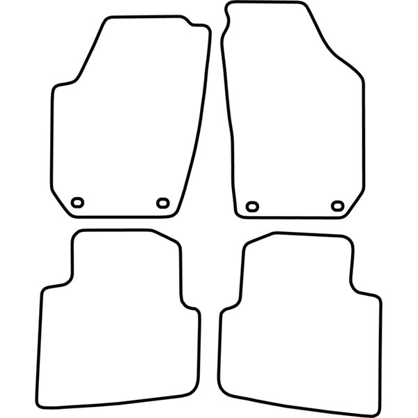 Textilmatta, kupé, Fram och bak Autostyle TM SK506 AutoStyle