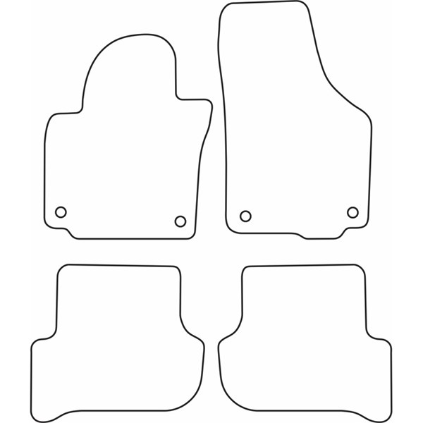 Textilmatta, kupé, Fram och bak Autostyle TM SK512 AutoStyle