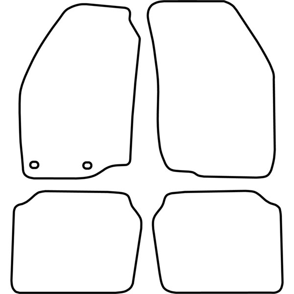 Textilmatta, kupé, Fram och bak Autostyle TM SZ506 AutoStyle