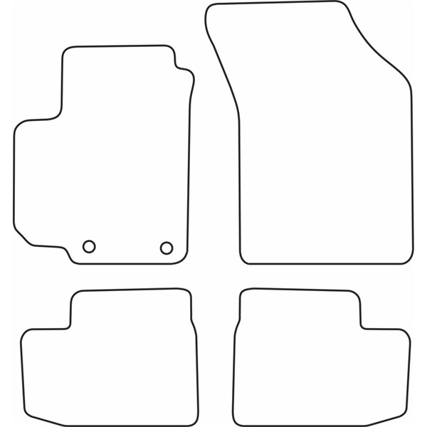 Textilmatta, kupé, Fram och bak AutoStyle Textilmatta, kupé, Fram och bak AutoStyle
