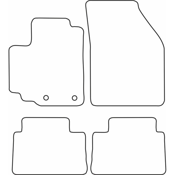 Textilmatta, kupé, Fram och bak Autostyle TM SZ518 AutoStyle