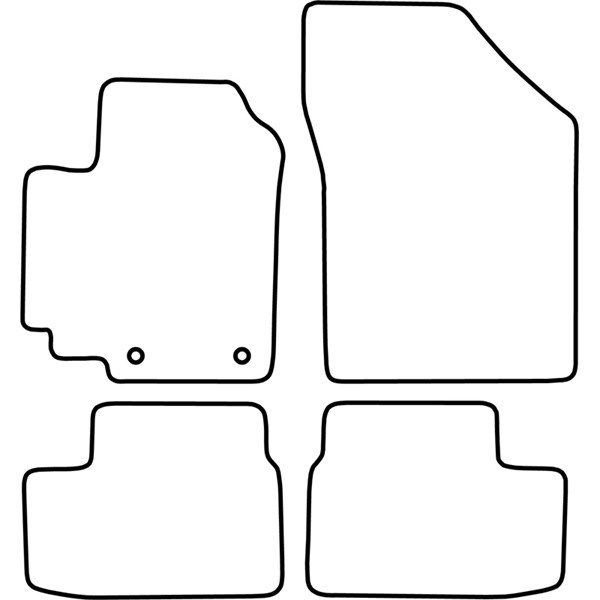 Textilmatta, kupé, Fram och bak Autostyle TM SZ519 AutoStyle Textilmatta, kupé, Fram och bak Autostyle TM SZ519 AutoStyle
