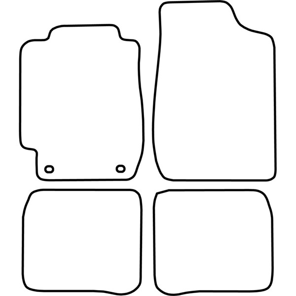 Textilmatta, kupé, Fram och bak Autostyle TM TO502 AutoStyle
