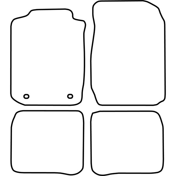 Textilmatta, kupé, Fram och bak Autostyle TM TO509 AutoStyle