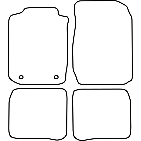 Textilmatta, kupé, Fram och bak Autostyle TM TO509 AutoStyle