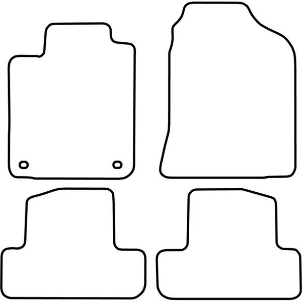 Textilmatta, kupé, Fram och bak Autostyle TM TO518 AutoStyle