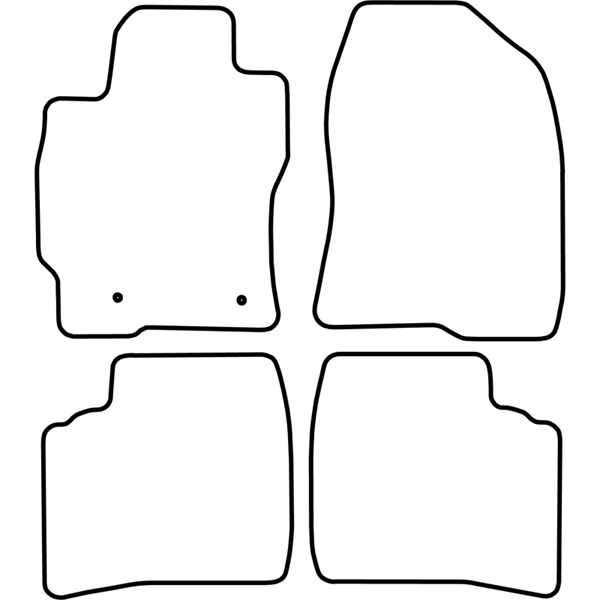 Textilmatta, kupé, Fram och bak Autostyle TM TO525 AutoStyle