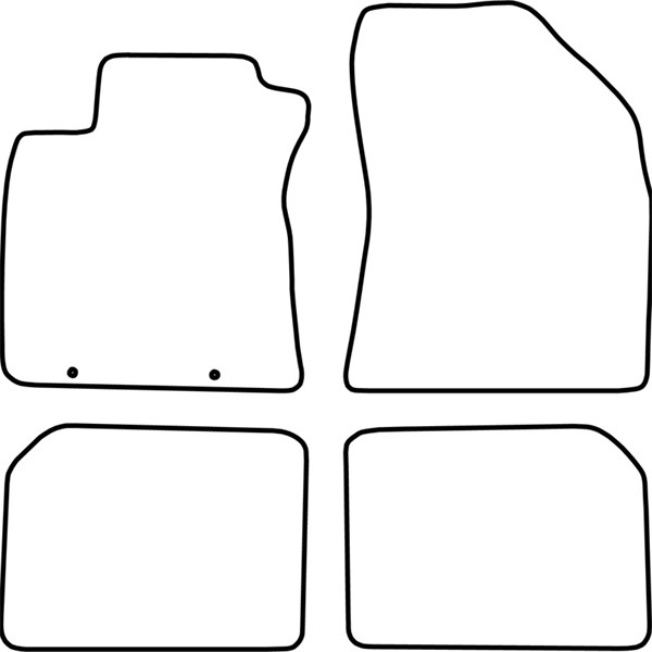 Textilmatta, kupé, Fram och bak Autostyle TM TO533 AutoStyle