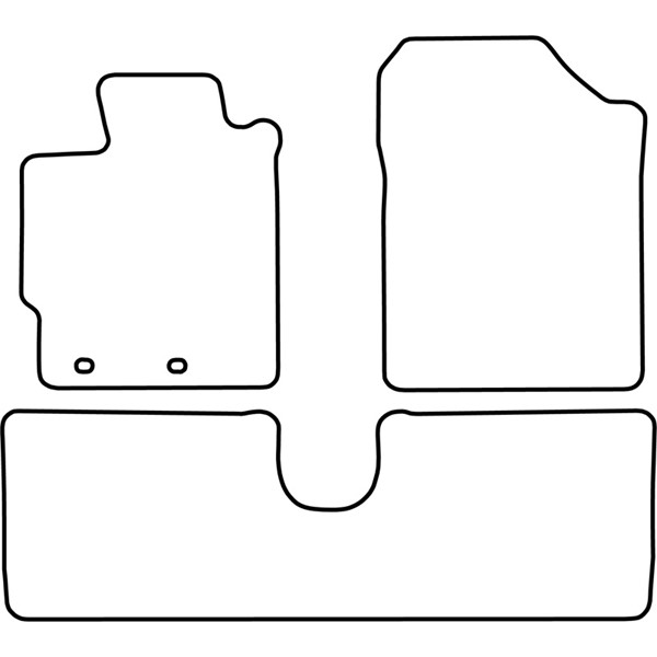 Textilmatta, kupé, Fram och bak Autostyle TM TO542 AutoStyle