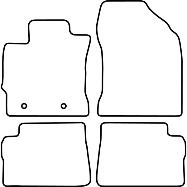 Textilmatta, kupé, Fram och bak Autostyle TM TO543 AutoStyle