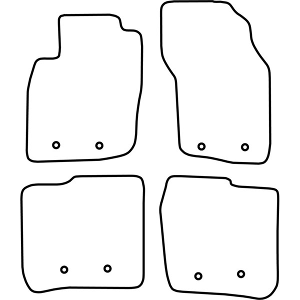 Textilmatta, kupé, Fram och bak Autostyle TM VO510 AutoStyle Textilmatta, kupé, Fram och bak Autostyle TM VO510 AutoStyle