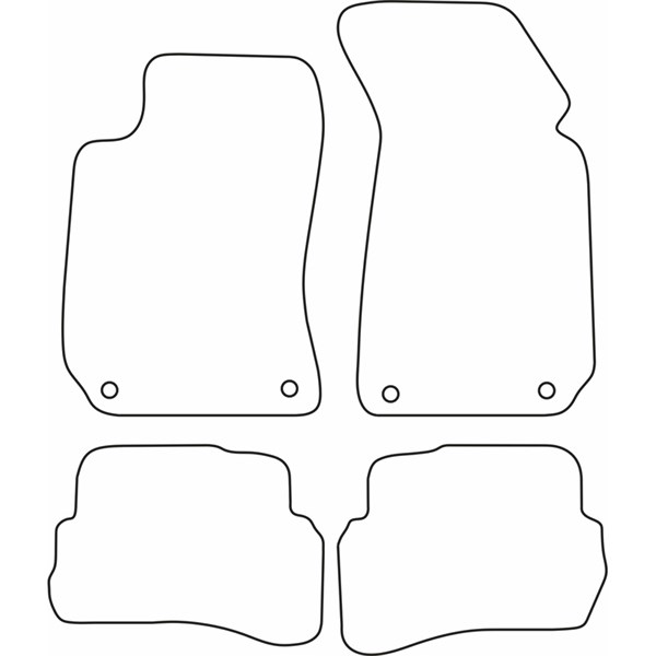 Textilmatta, kupé, Fram och bak AutoStyle Textilmatta, kupé, Fram och bak AutoStyle