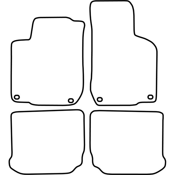 Textilmatta, kupé, Fram och bak Autostyle TM VW520 AutoStyle