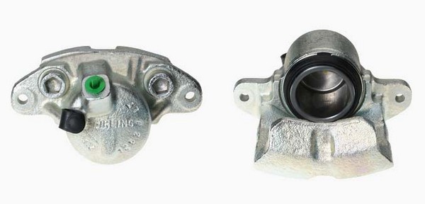 Bromsok, Framaxel, Framför axeln, Vänster Budweg caliper 34062 BUDWEG CALIPER
