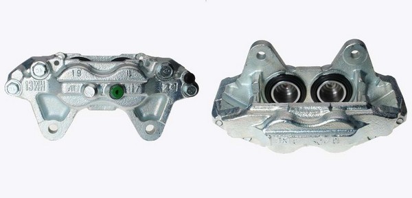 Bromsok, framaxel vänster, Bakom axeln Budweg caliper 343538 BUDWEG CALIPER