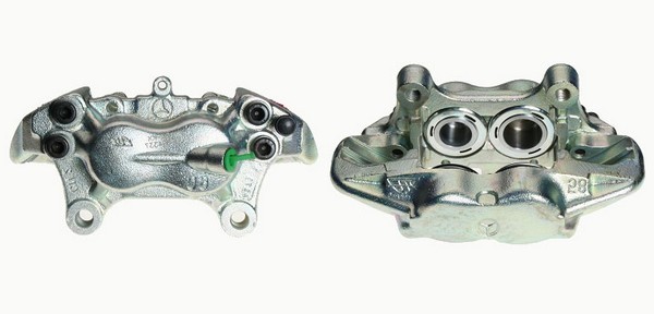 Bromsok, Fram, Vänster, Bakom axeln Budweg caliper 343552 BUDWEG CALIPER