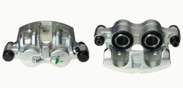 Bromsok, framaxel vänster, Bakom axeln Budweg caliper 343666 BUDWEG CALIPER