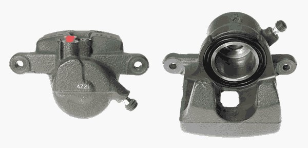 Bromsok, Framaxel, Höger, Bakom axeln Budweg caliper 343673 BUDWEG CALIPER