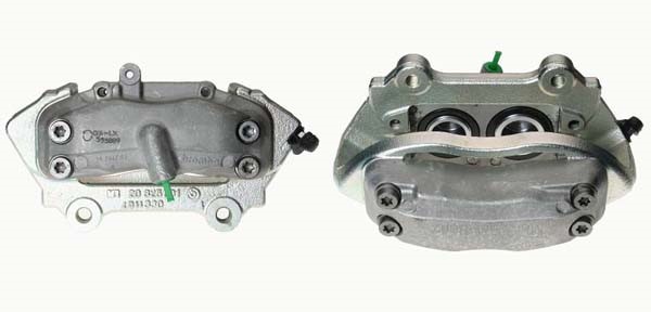 Bromsok, Fram, Vänster, Bakom axeln Budweg caliper 343828 BUDWEG CALIPER