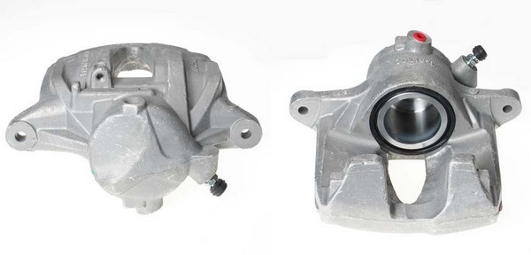 Bromsok, framaxel vänster, Bakom axeln Budweg caliper 343832 BUDWEG CALIPER