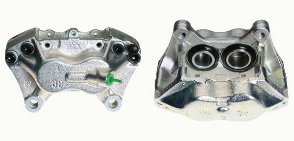 Bromsok, Fram, Framaxel, Vänster, Bakom axeln Budweg caliper 3496 BUDWEG CALIPER