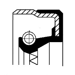 Oljepackningsring, differential, Bakaxel, Framaxel, Utgång Cortec CORTECO