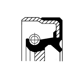 Oljepackningsring, differential, Bakaxel, Ingång Corteco 01019477 CORTECO