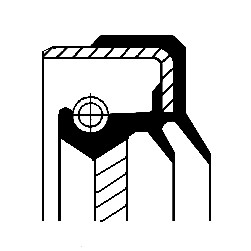 Oljepackningsring, differential, Bakaxel, Ingång Corteco 01026326 CORTECO