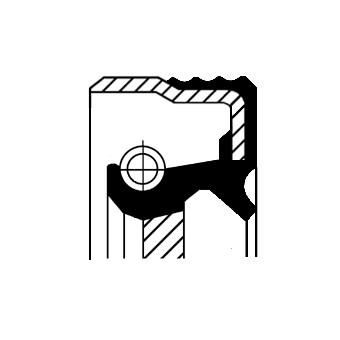 Oljepackningsring, differential, Bakaxel, Ingång Corteco 01031603 CORTECO